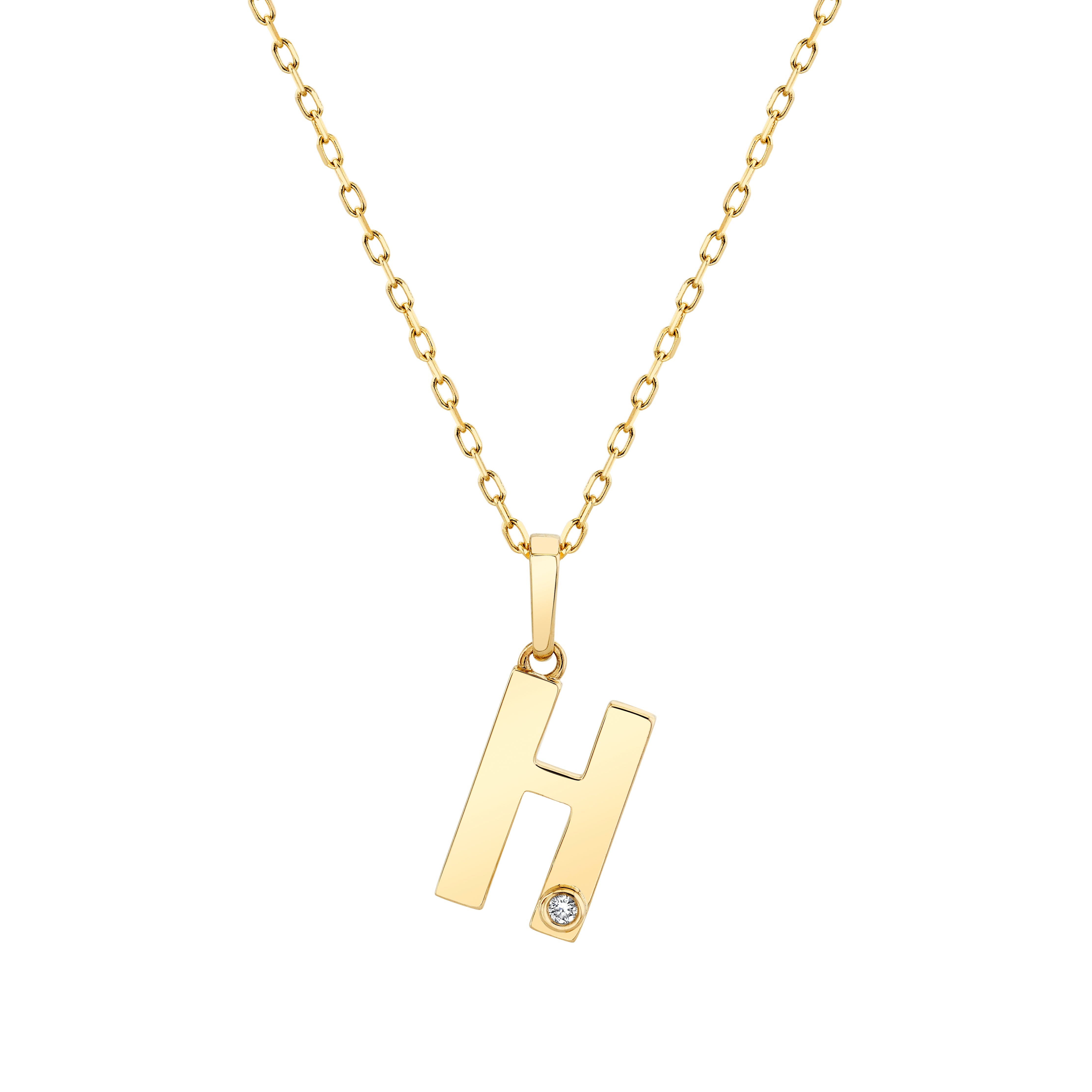 MICHAEL M Necklaces Deco Initial Charm