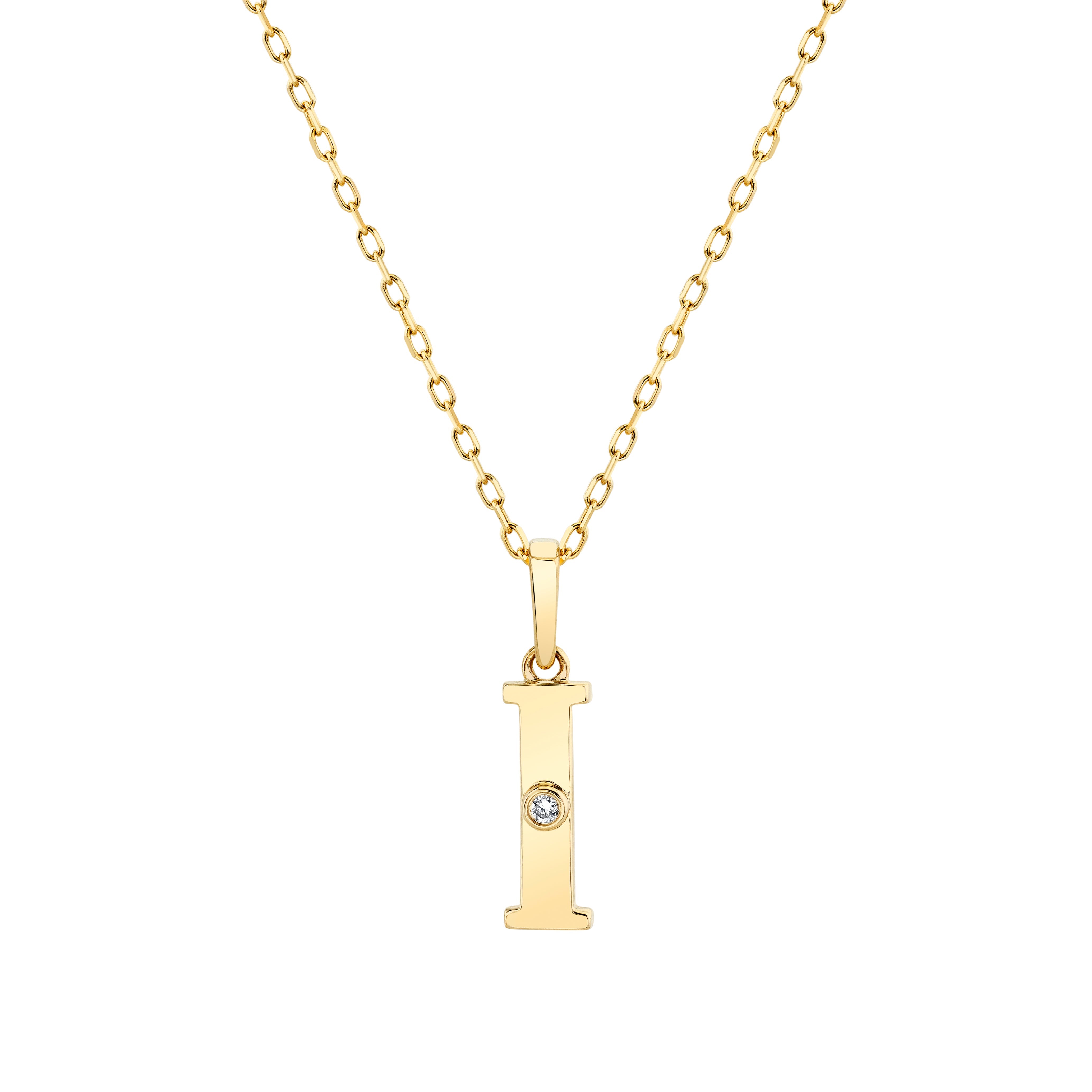 MICHAEL M Necklaces Deco Initial Charm