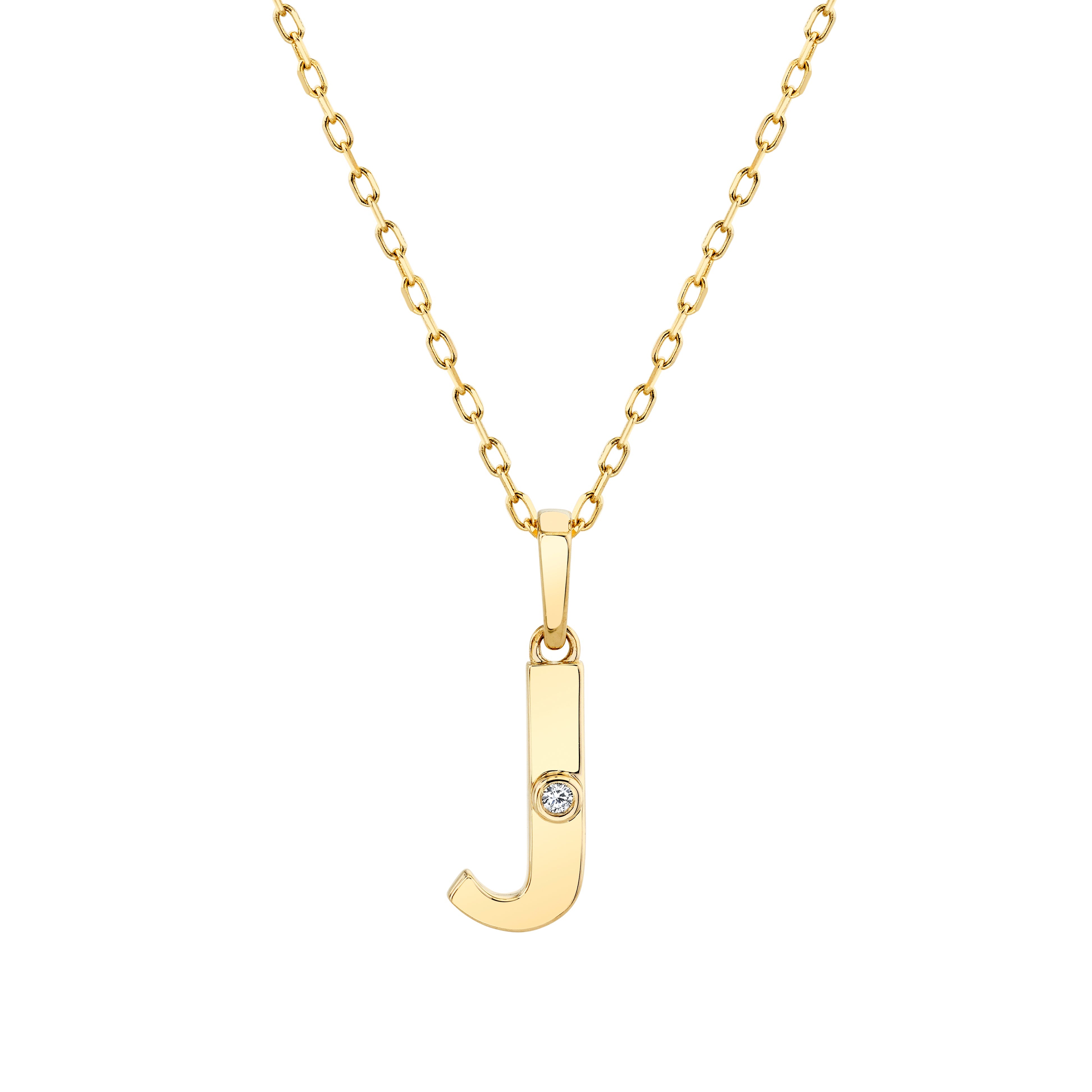 MICHAEL M Necklaces Deco Initial Charm