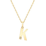 MICHAEL M Necklaces Deco Initial Charm