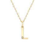 MICHAEL M Necklaces Deco Initial Charm