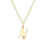 MICHAEL M Necklaces Deco Initial Charm