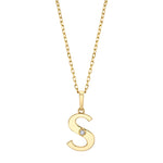 MICHAEL M Necklaces Deco Initial Charm
