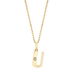 MICHAEL M Necklaces Deco Initial Charm