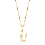 MICHAEL M Necklaces Deco Initial Charm