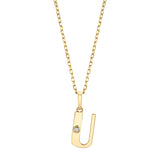 MICHAEL M Necklaces Deco Initial Pendant