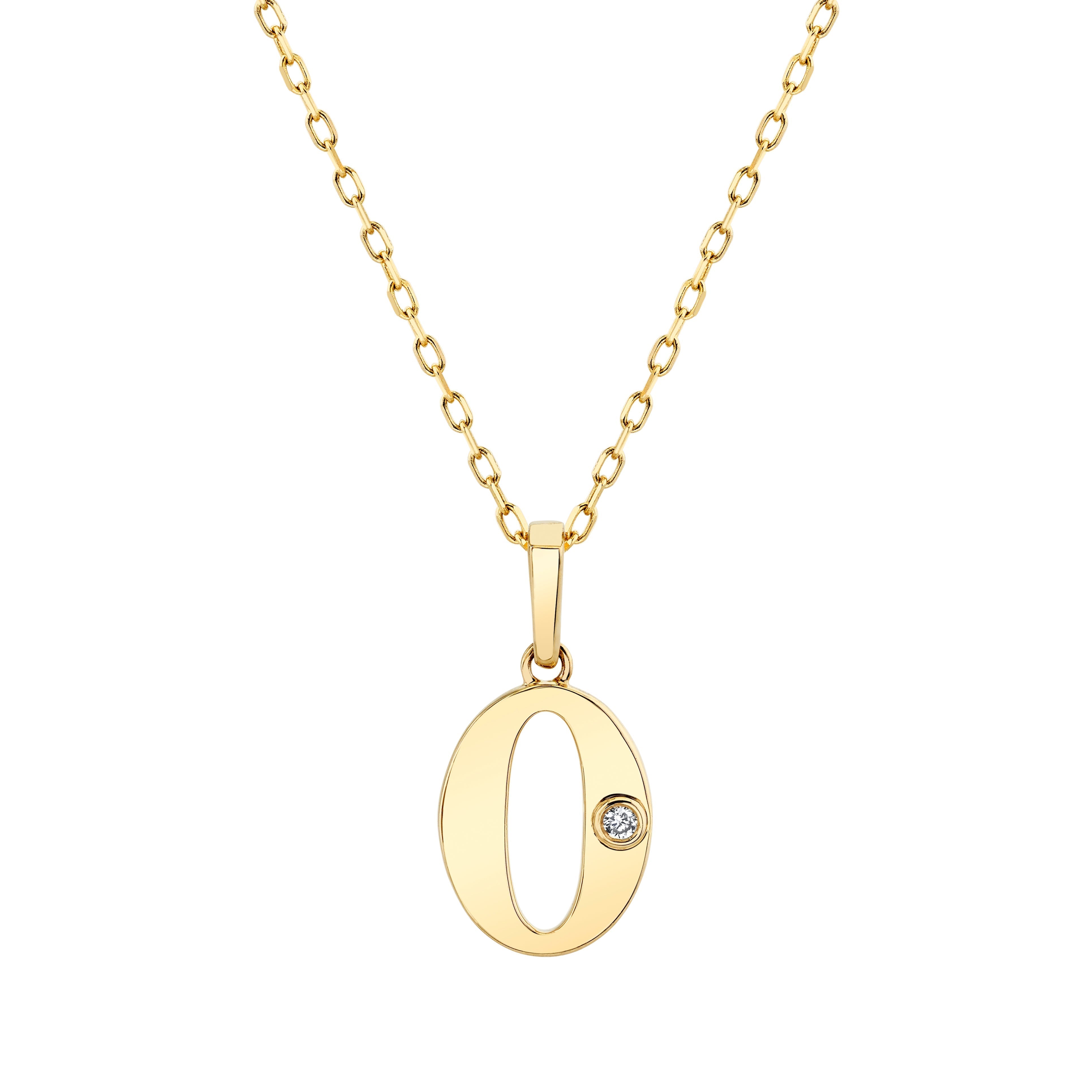 MICHAEL M Necklaces Deco Initial Pendant