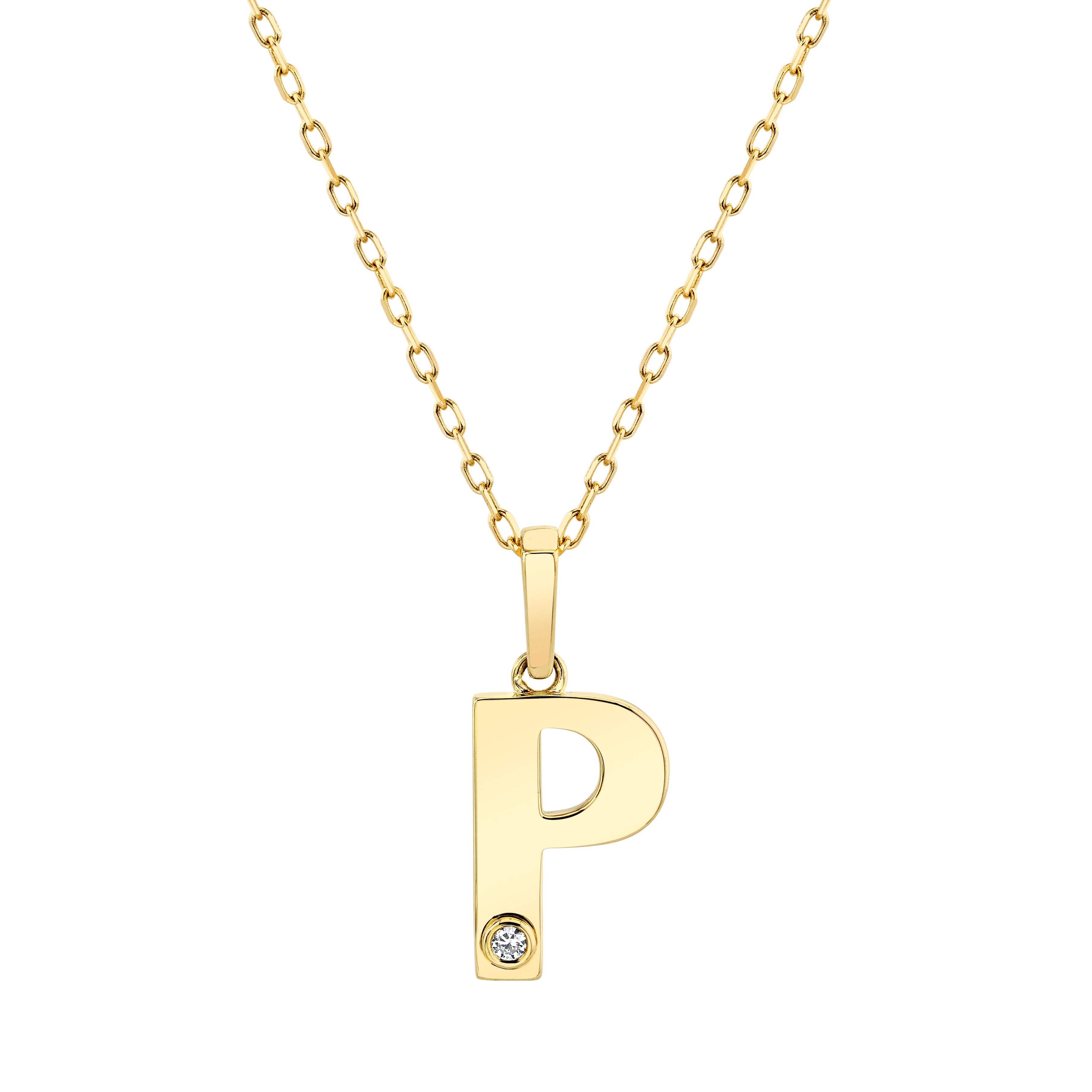 MICHAEL M Necklaces Deco Initial Pendant