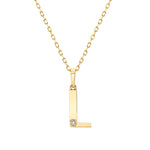 MICHAEL M Necklaces Deco Initial Pendant