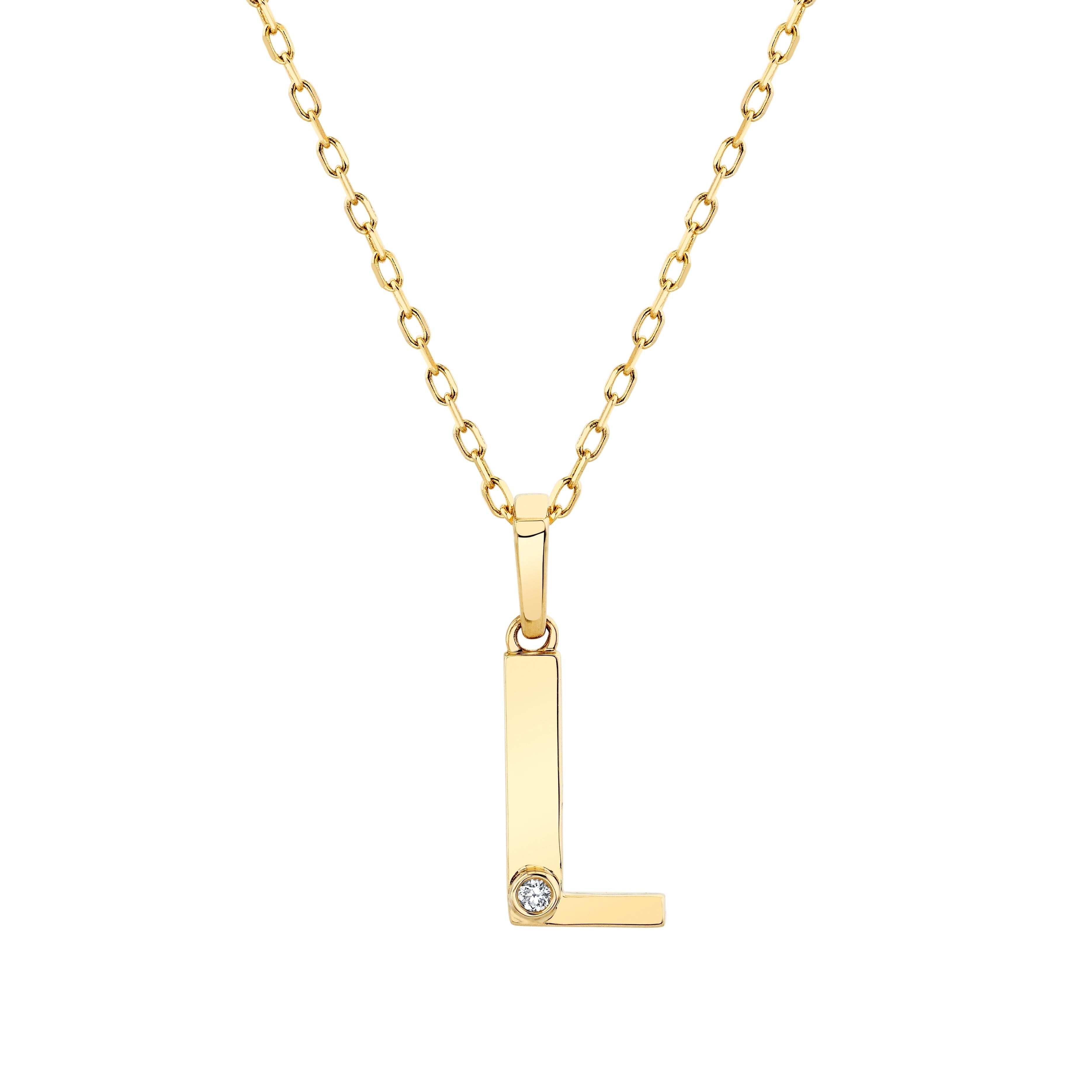 MICHAEL M Necklaces Deco Initial Pendant