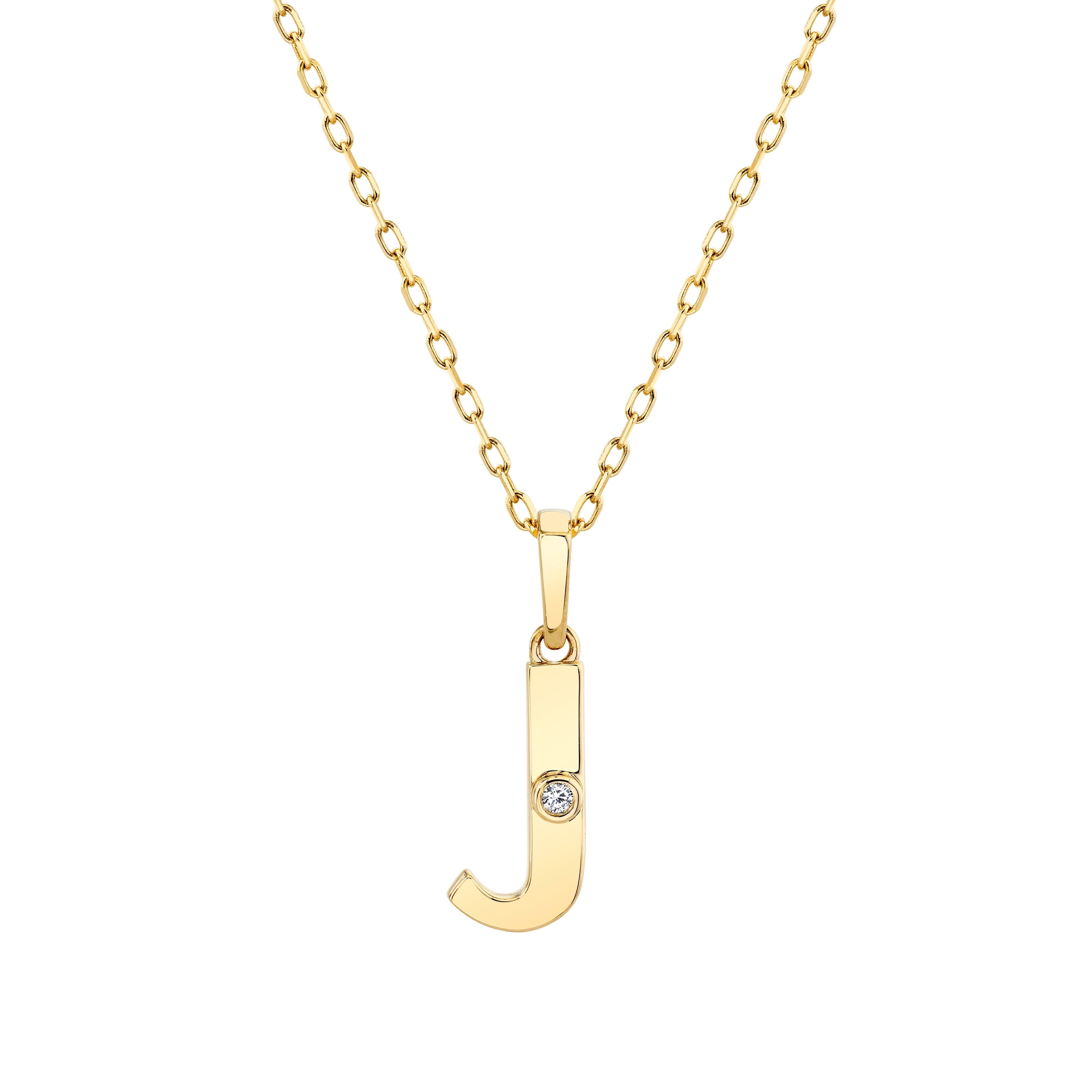 MICHAEL M Necklaces Deco Initial Pendant