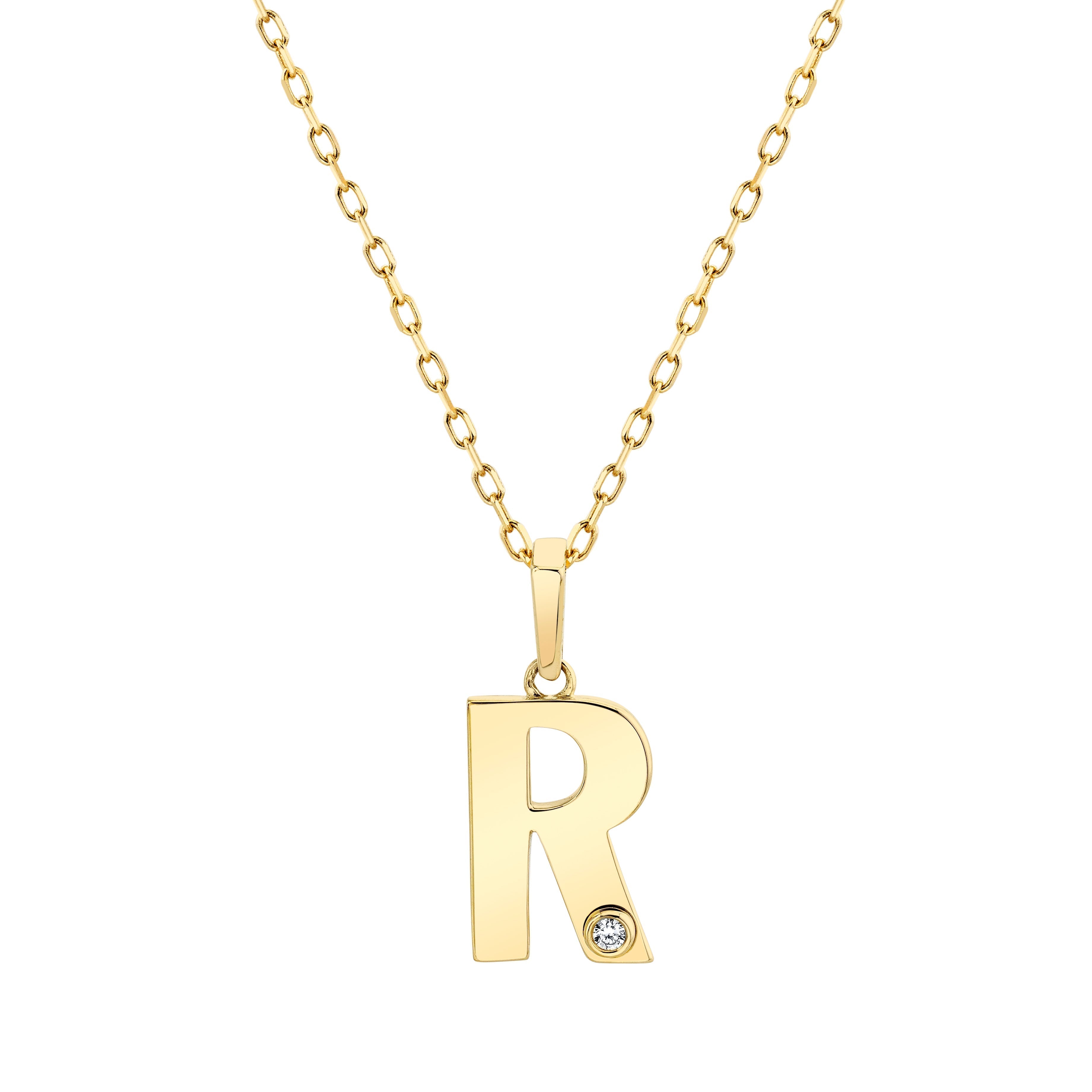 MICHAEL M Necklaces Deco Initial Pendant