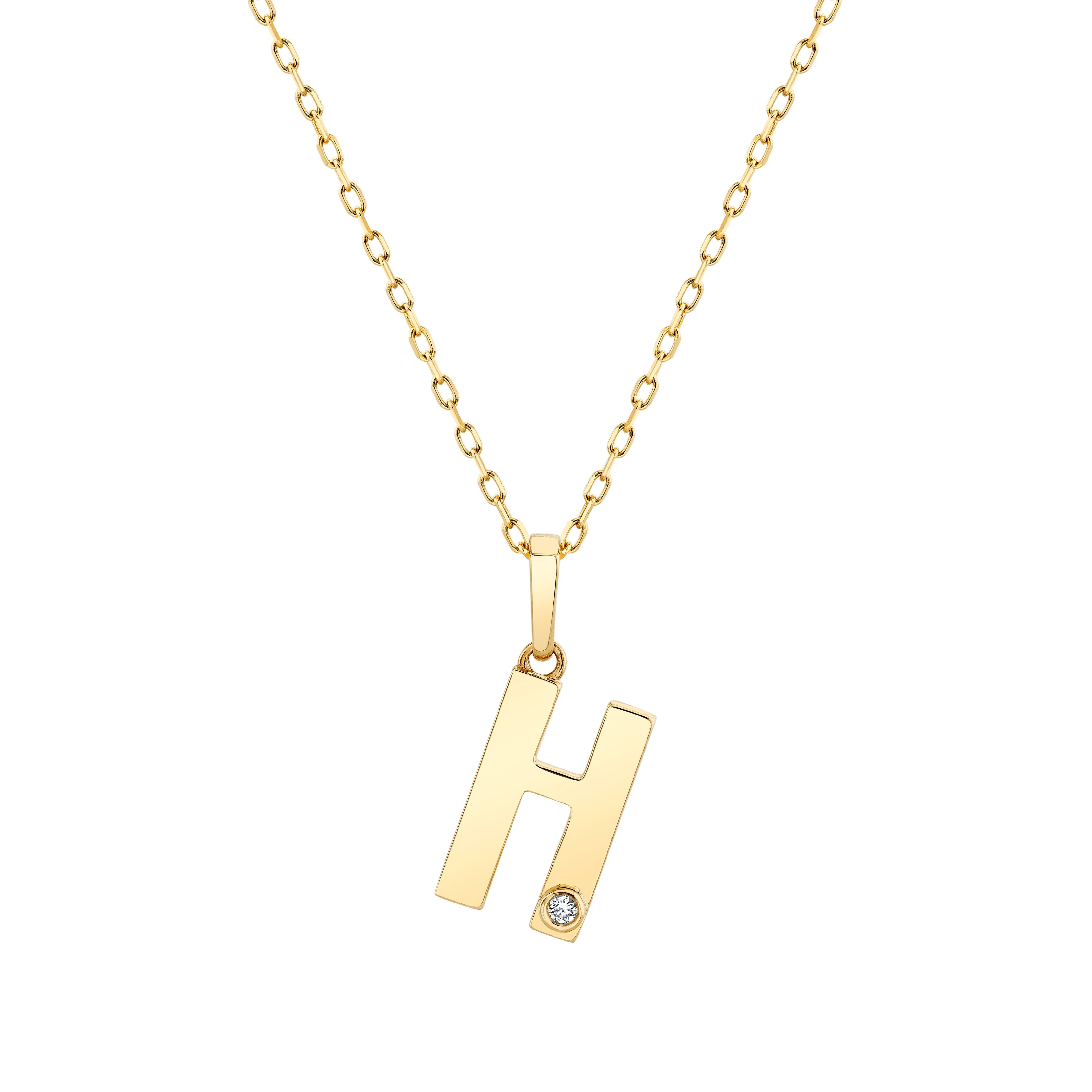 MICHAEL M Necklaces Deco Initial Pendant