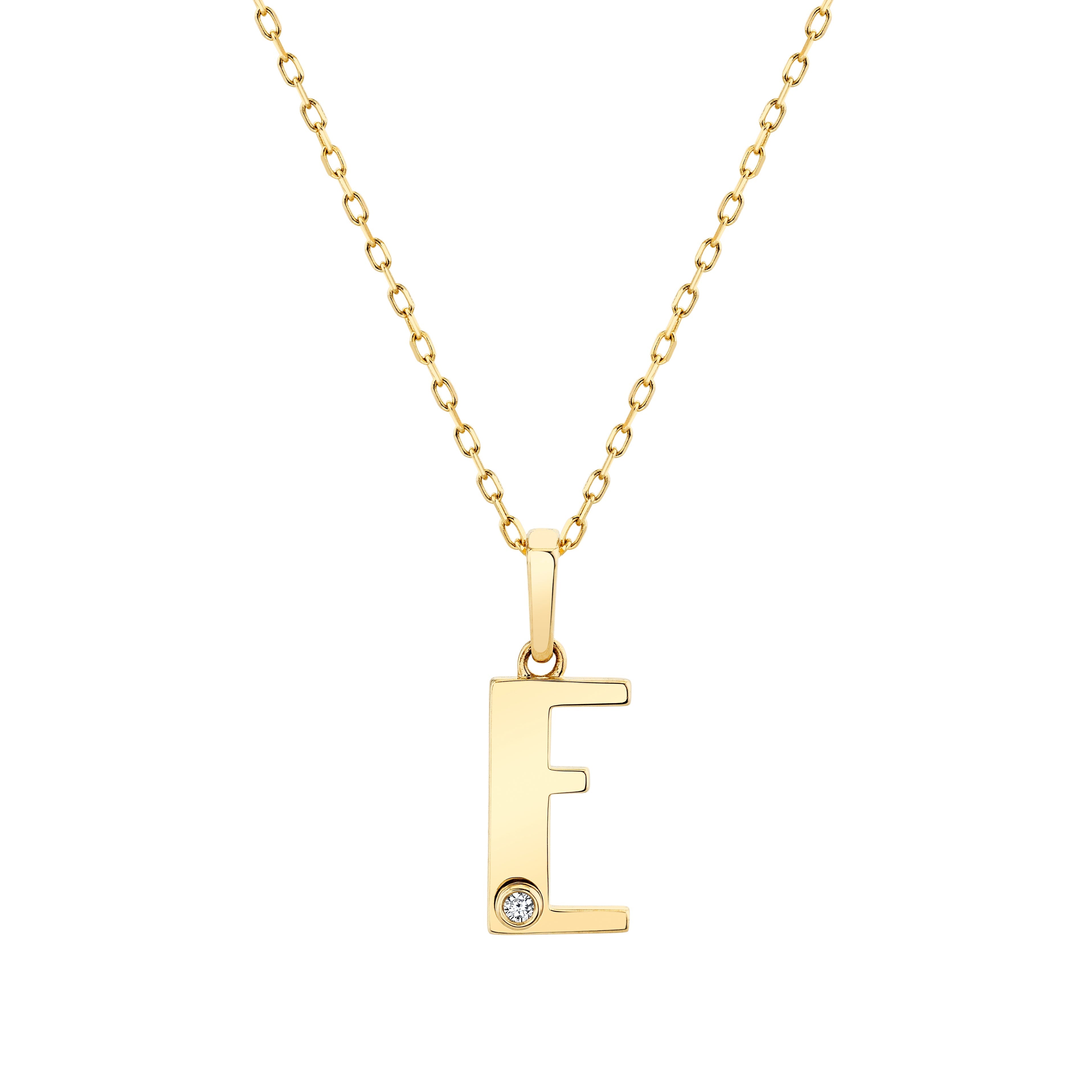MICHAEL M Necklaces Deco Initial Pendant