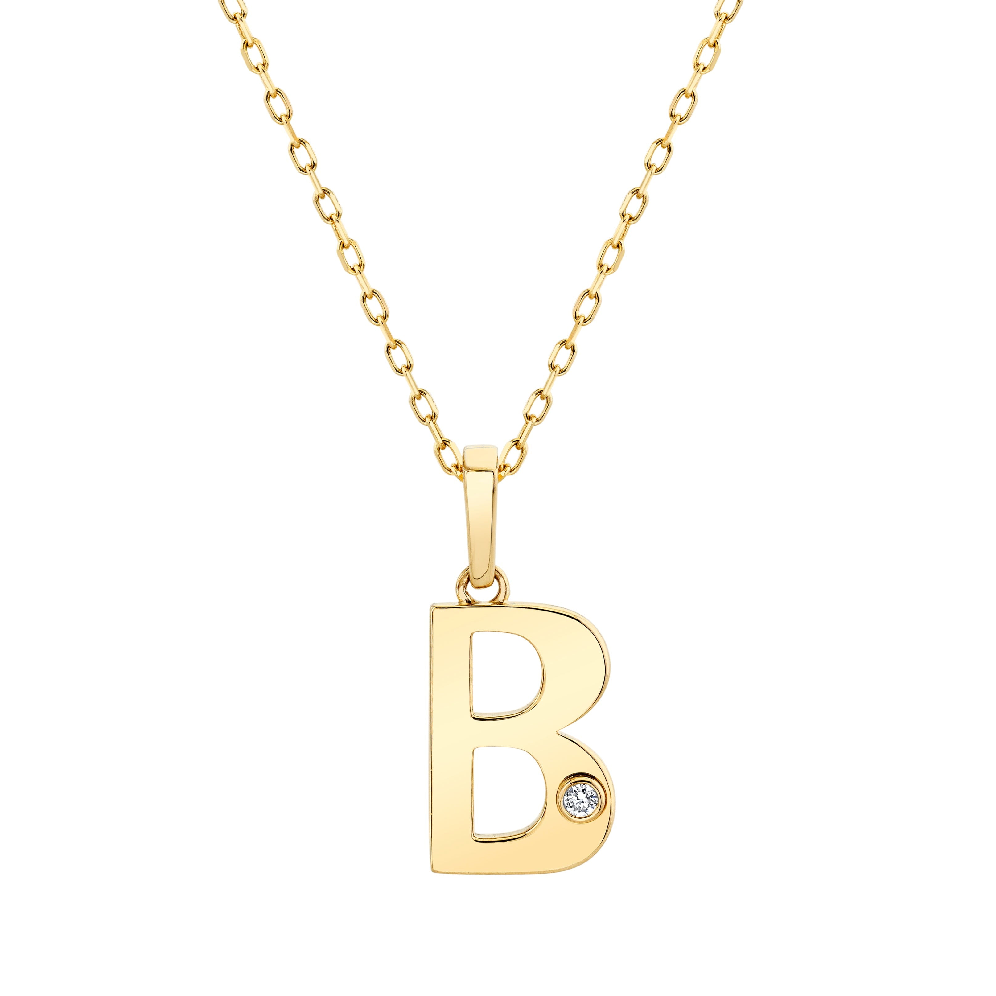 MICHAEL M Necklaces Deco Initial Pendant