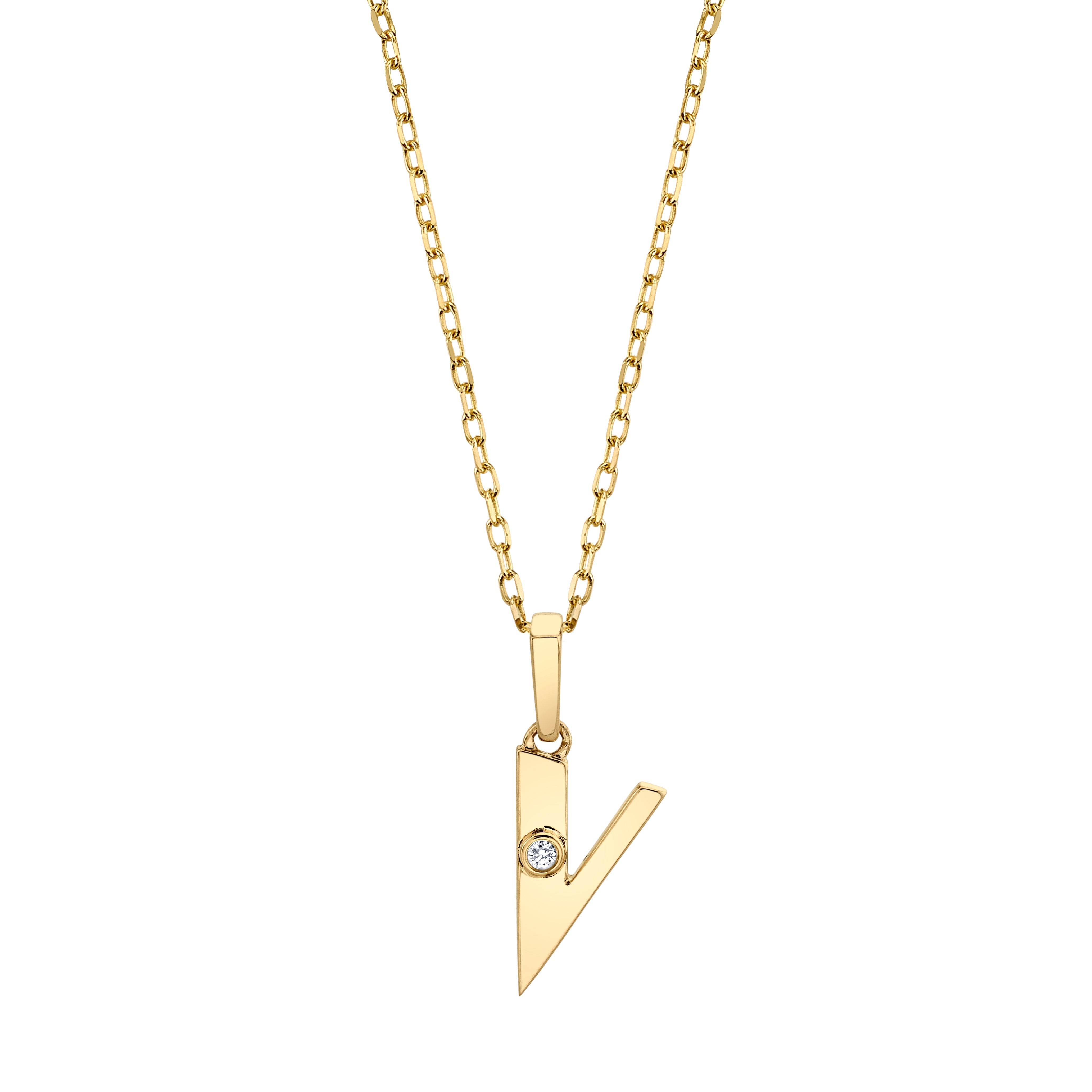 MICHAEL M Necklaces Deco Initial Pendant