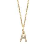 MICHAEL M Necklaces Diamond Initial Pendant