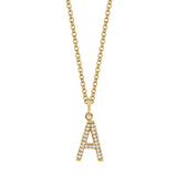 MICHAEL M Necklaces Diamond Initial Pendant