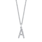 MICHAEL M Necklaces Diamond Initial Pendant