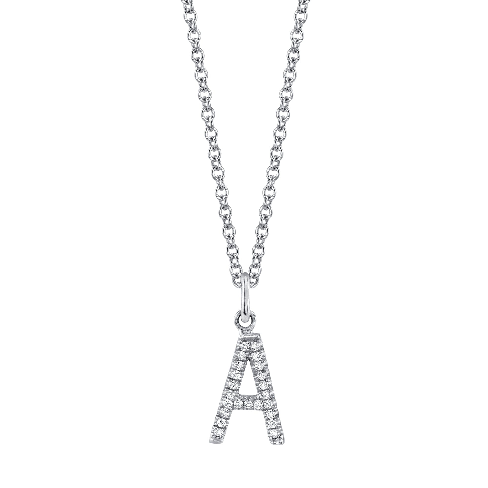 MICHAEL M Necklaces Diamond Initial Pendant