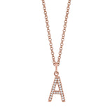 MICHAEL M Necklaces Diamond Initial Pendant