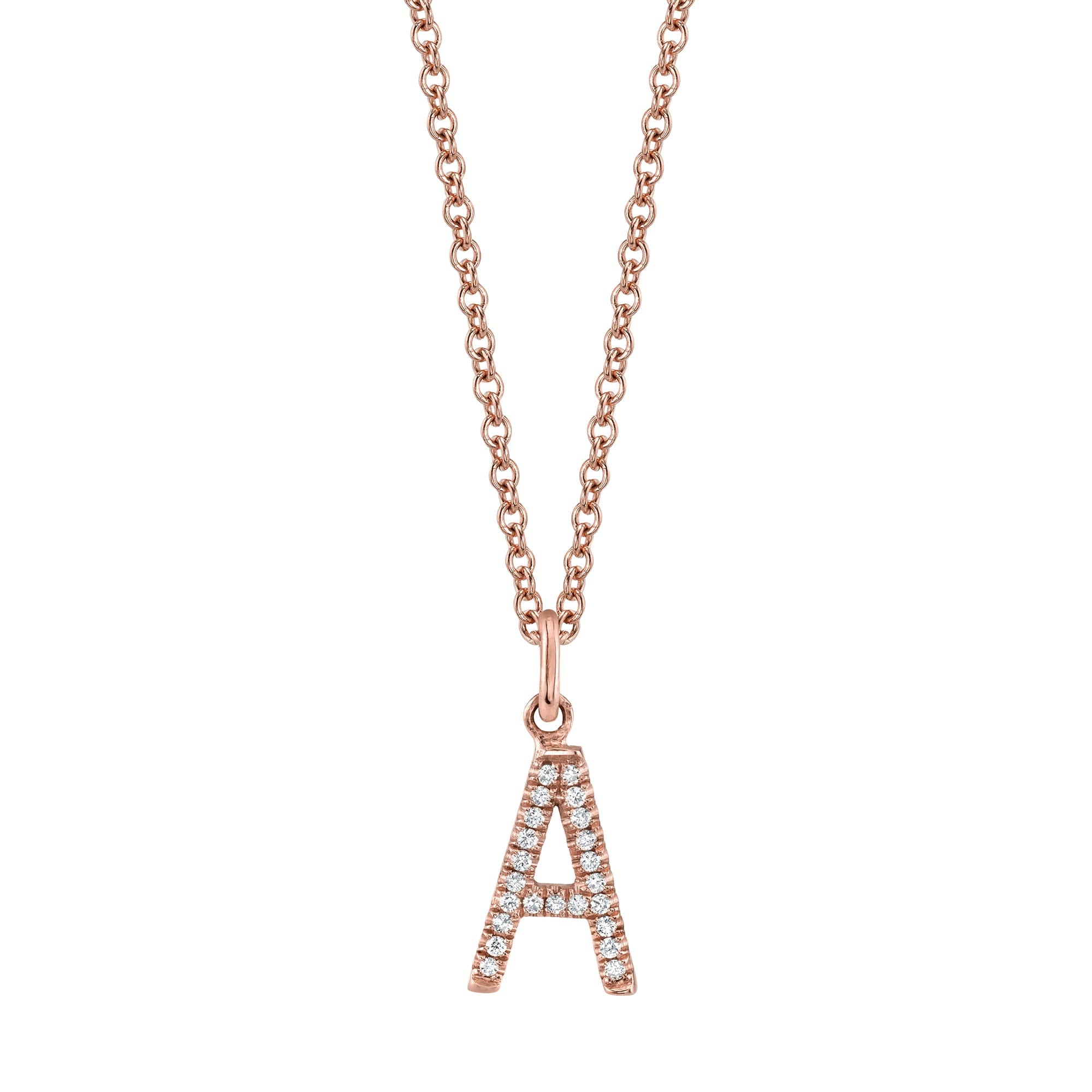 MICHAEL M Necklaces Diamond Initial Pendant