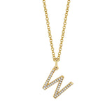 MICHAEL M Necklaces Diamond Initial Pendant