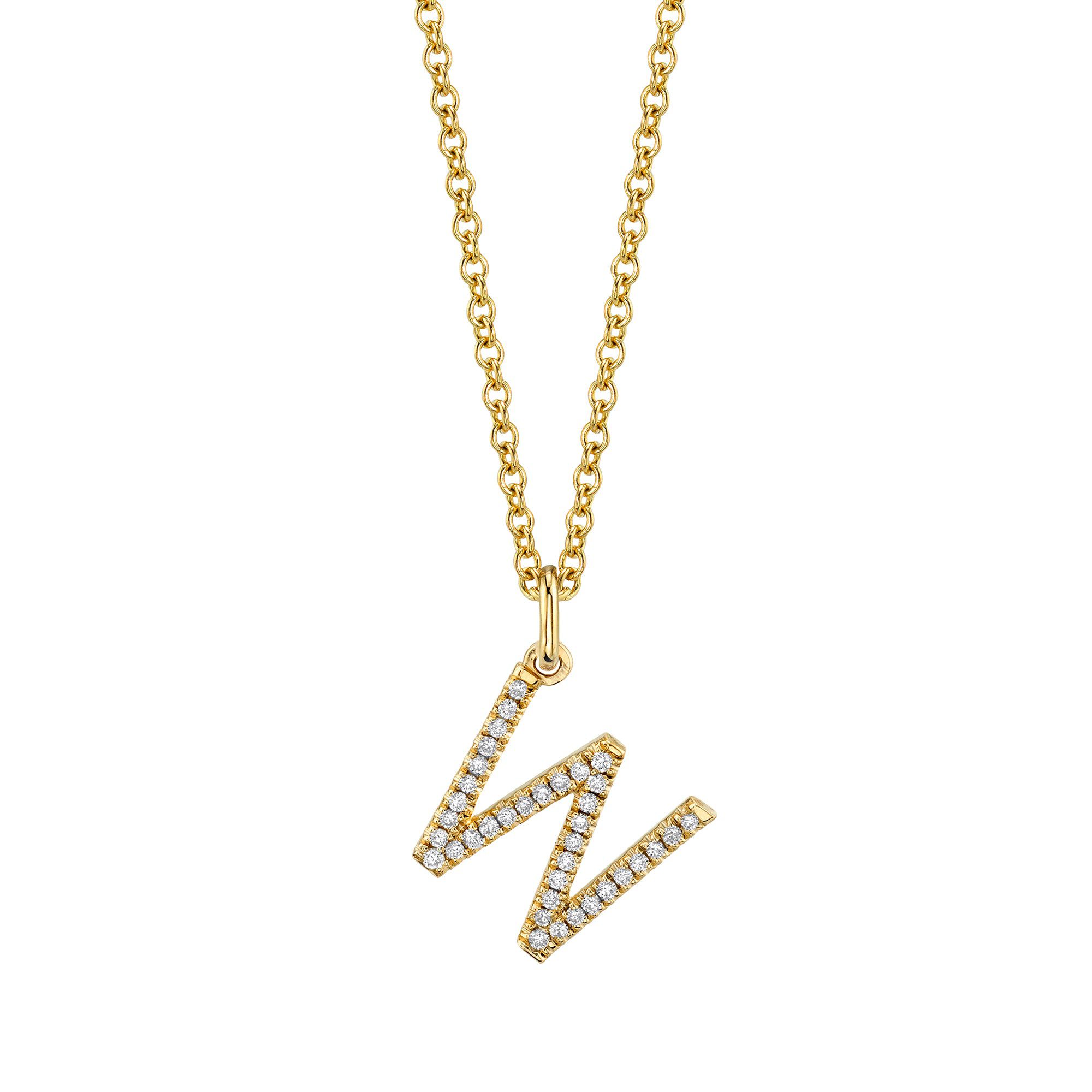 MICHAEL M Necklaces Diamond Initial Pendant