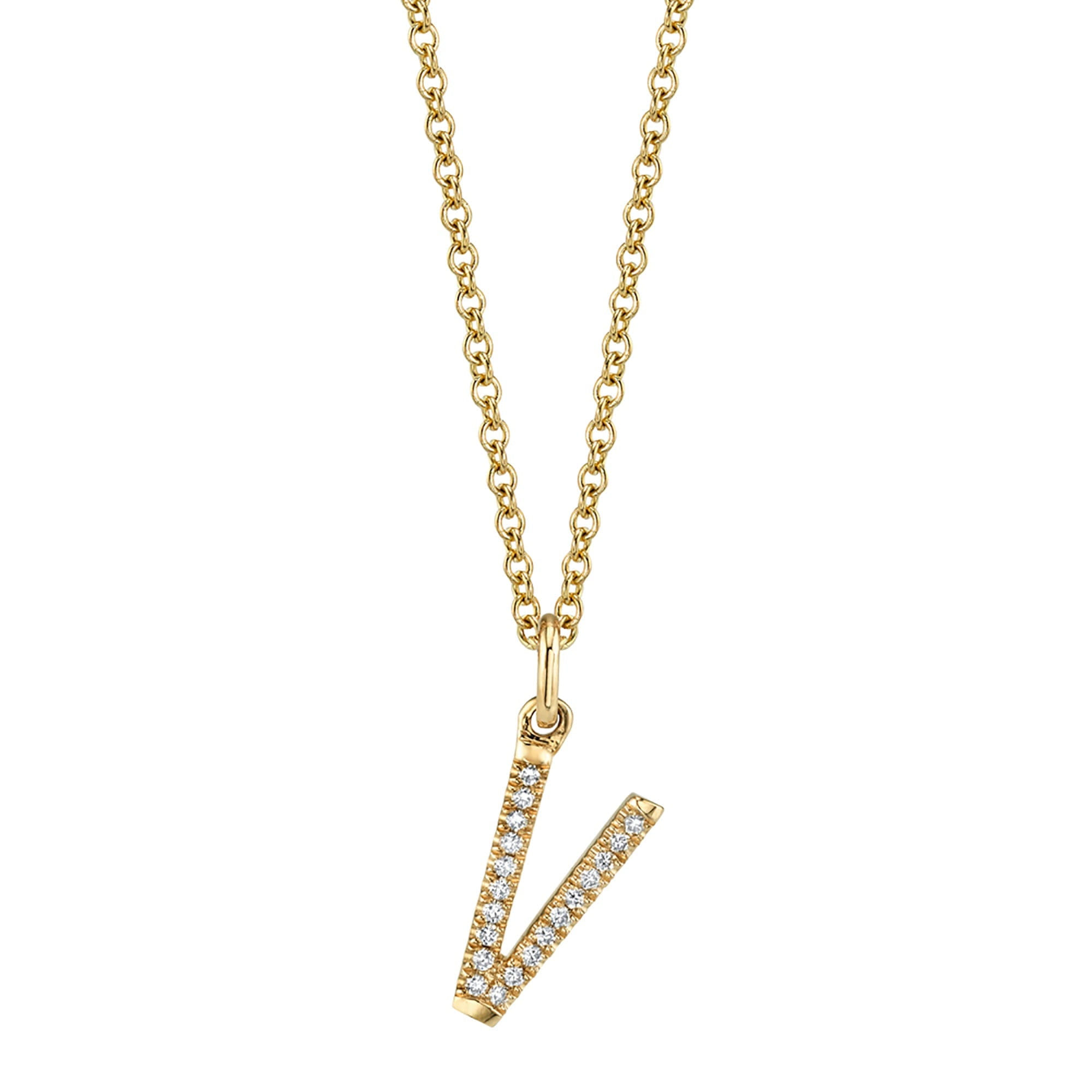 MICHAEL M Necklaces Diamond Initial Pendant