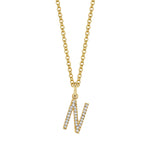 MICHAEL M Necklaces Diamond Initial Pendant