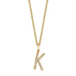 MICHAEL M Necklaces Diamond Initial Pendant