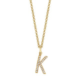 MICHAEL M Necklaces Diamond Initial Pendant