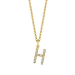 MICHAEL M Necklaces Diamond Initial Pendant