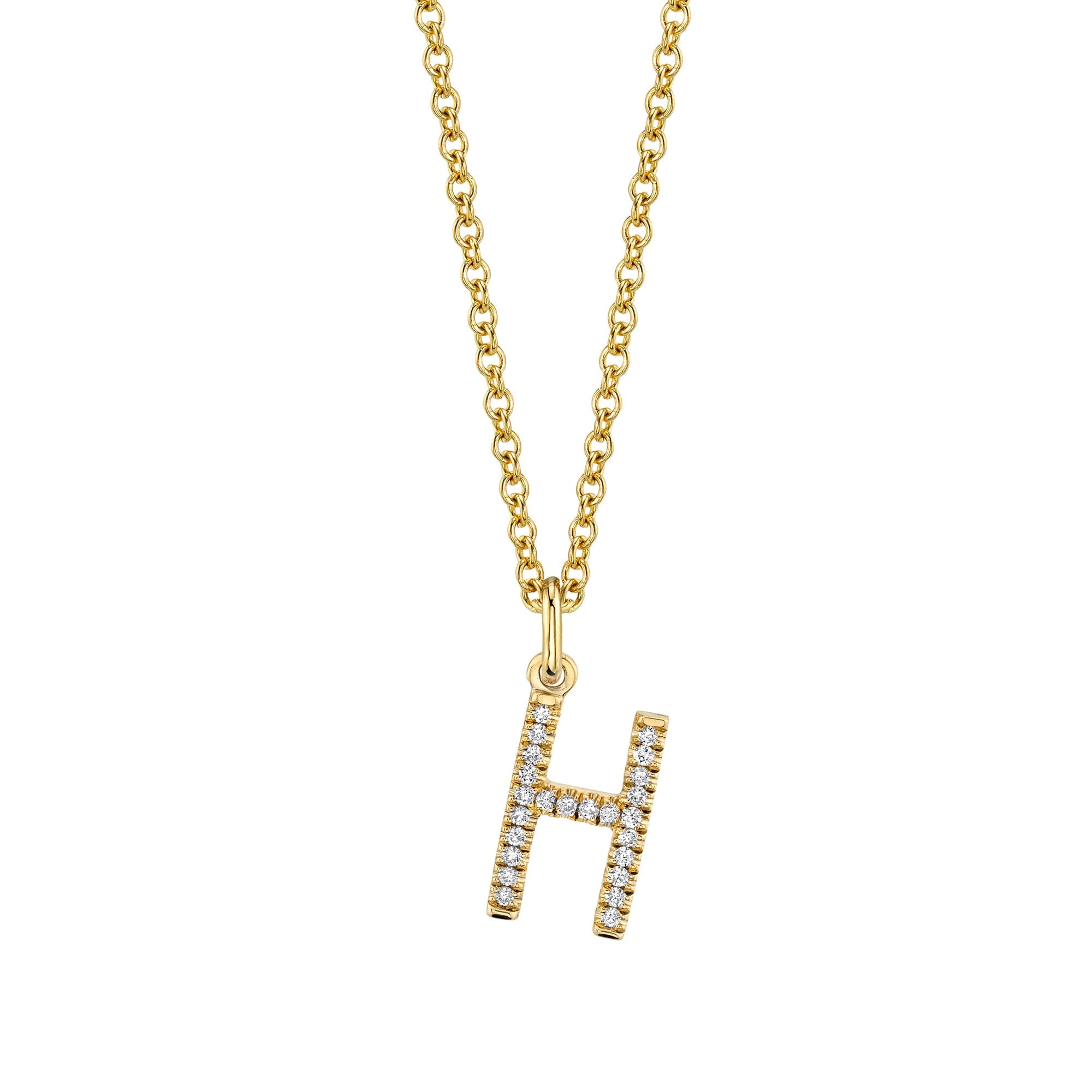 MICHAEL M Necklaces Diamond Initial Pendant