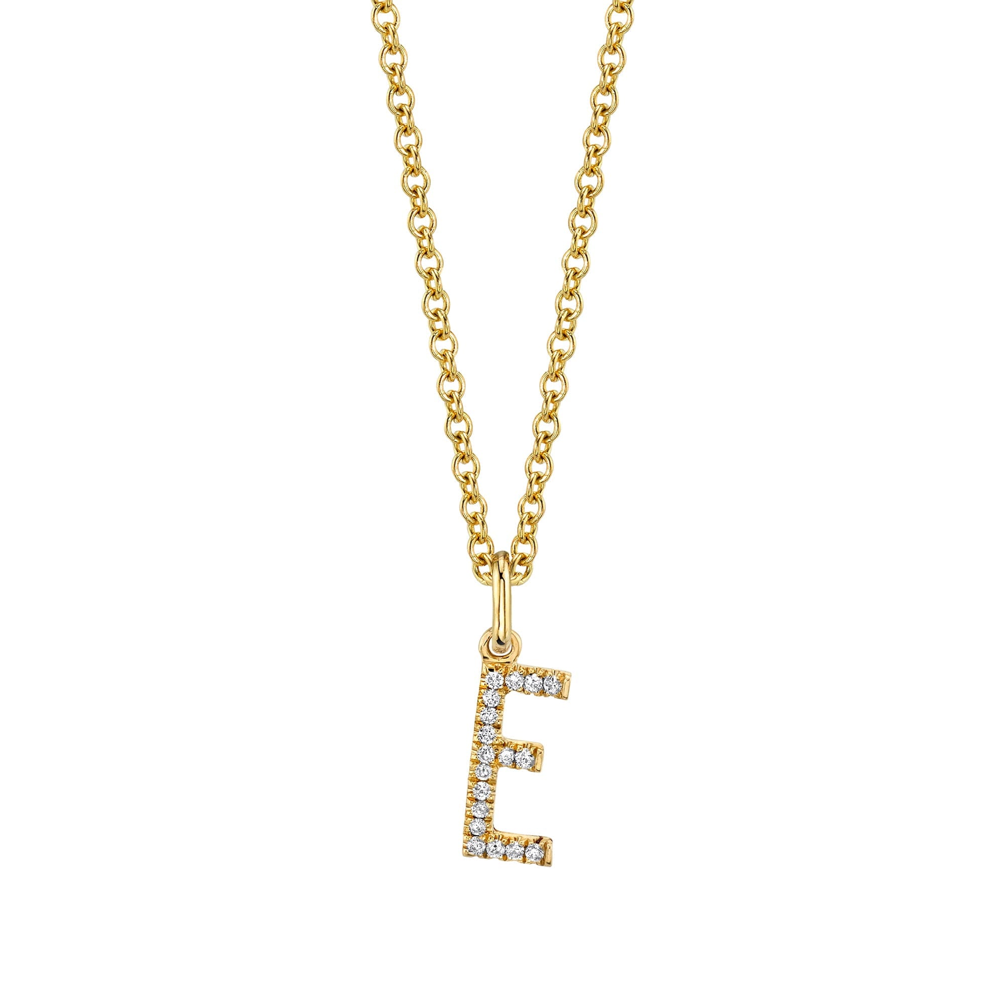 MICHAEL M Necklaces Diamond Initial Pendant