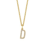 MICHAEL M Necklaces Diamond Initial Pendant
