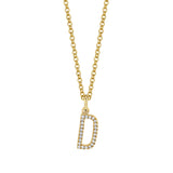 MICHAEL M Necklaces Diamond Initial Pendant