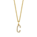 MICHAEL M Necklaces Diamond Initial Pendant
