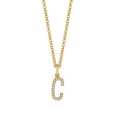 MICHAEL M Necklaces Diamond Initial Pendant