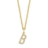 MICHAEL M Necklaces Diamond Initial Pendant