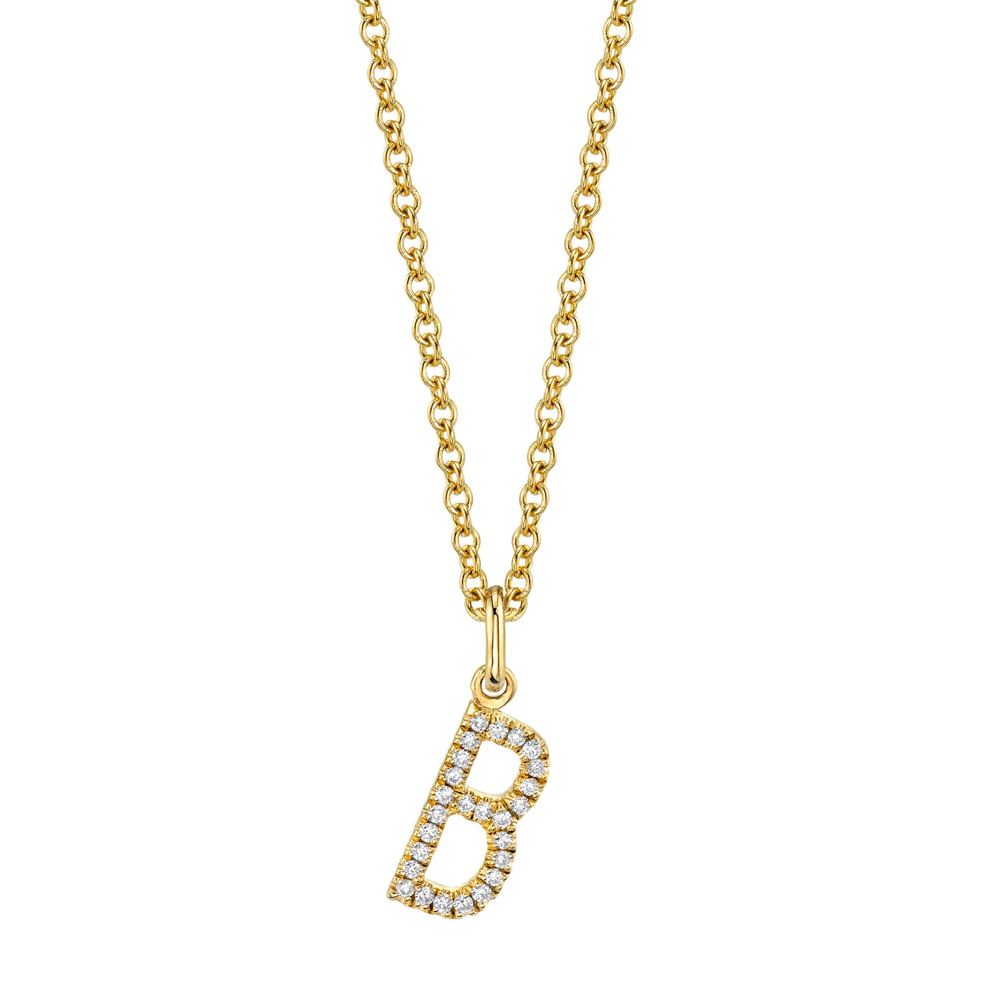 MICHAEL M Necklaces Diamond Initial Pendant
