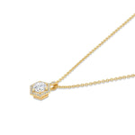 MICHAEL M Necklaces Hex Halo Solitaire Pendant