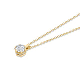 MICHAEL M Necklaces Hex Halo Solitaire Pendant
