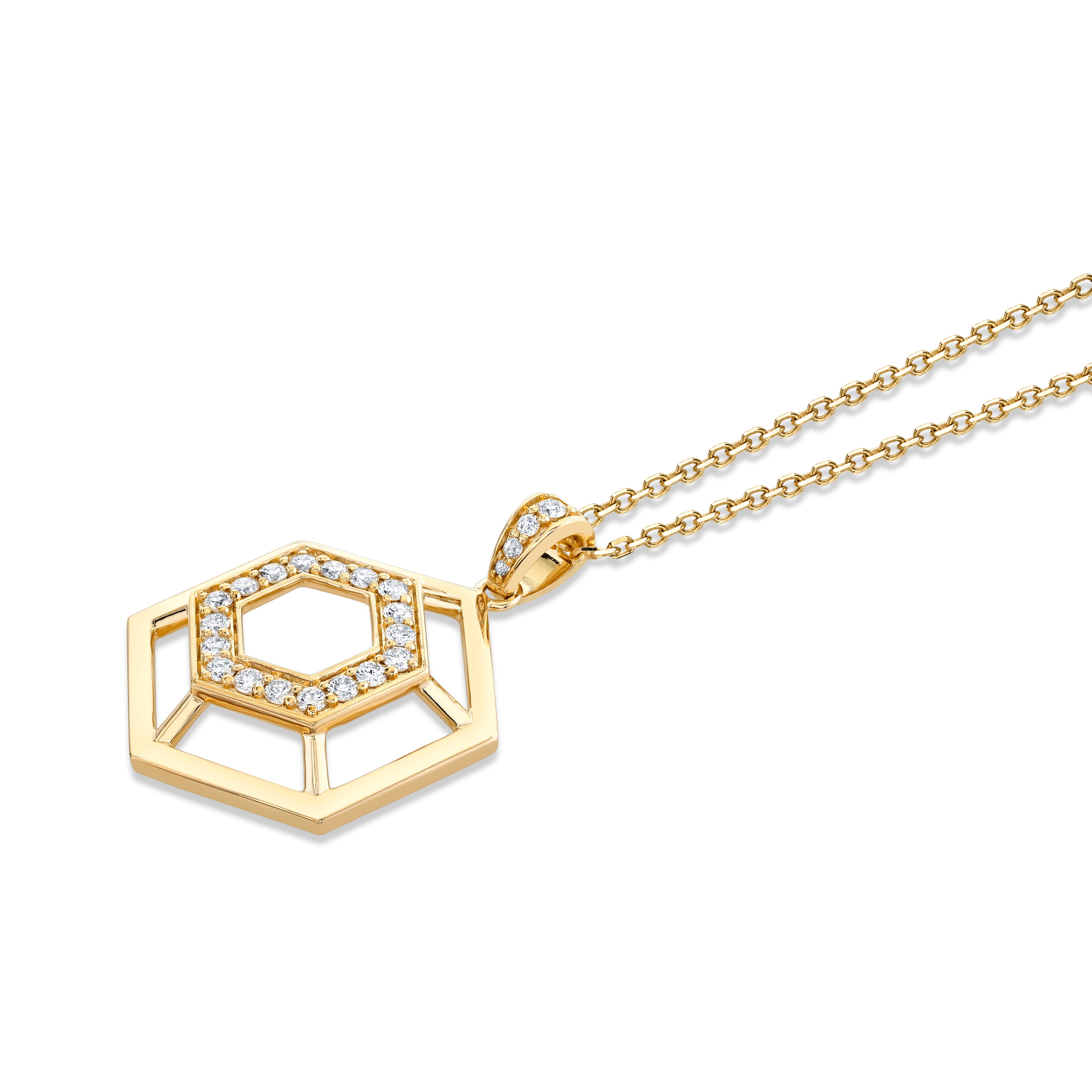 MICHAEL M Necklaces Hex Truss Pendant