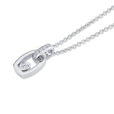 MICHAEL M Necklaces Link Pendant with Bezel Set Diamond