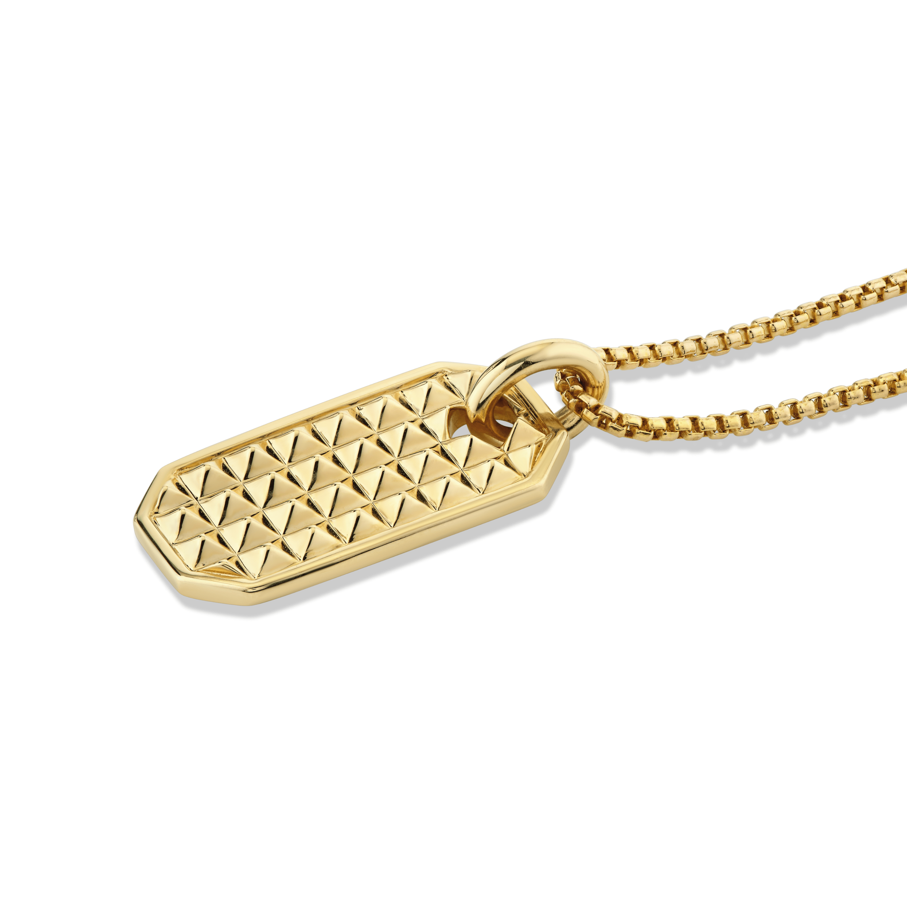MICHAEL M Necklaces Men's Tetra Dog Tag