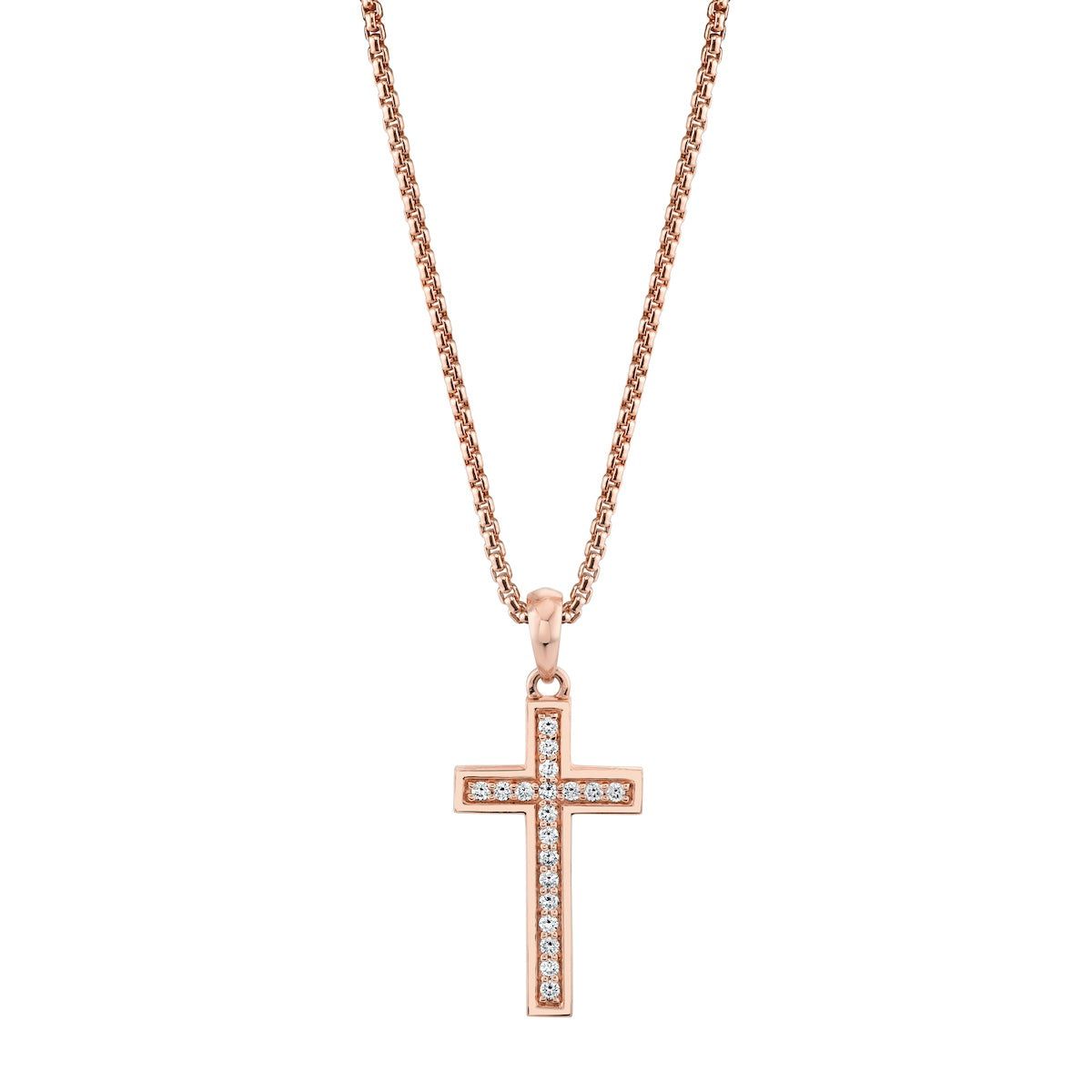 MICHAEL M Necklaces Men's Tetra Pave Cross