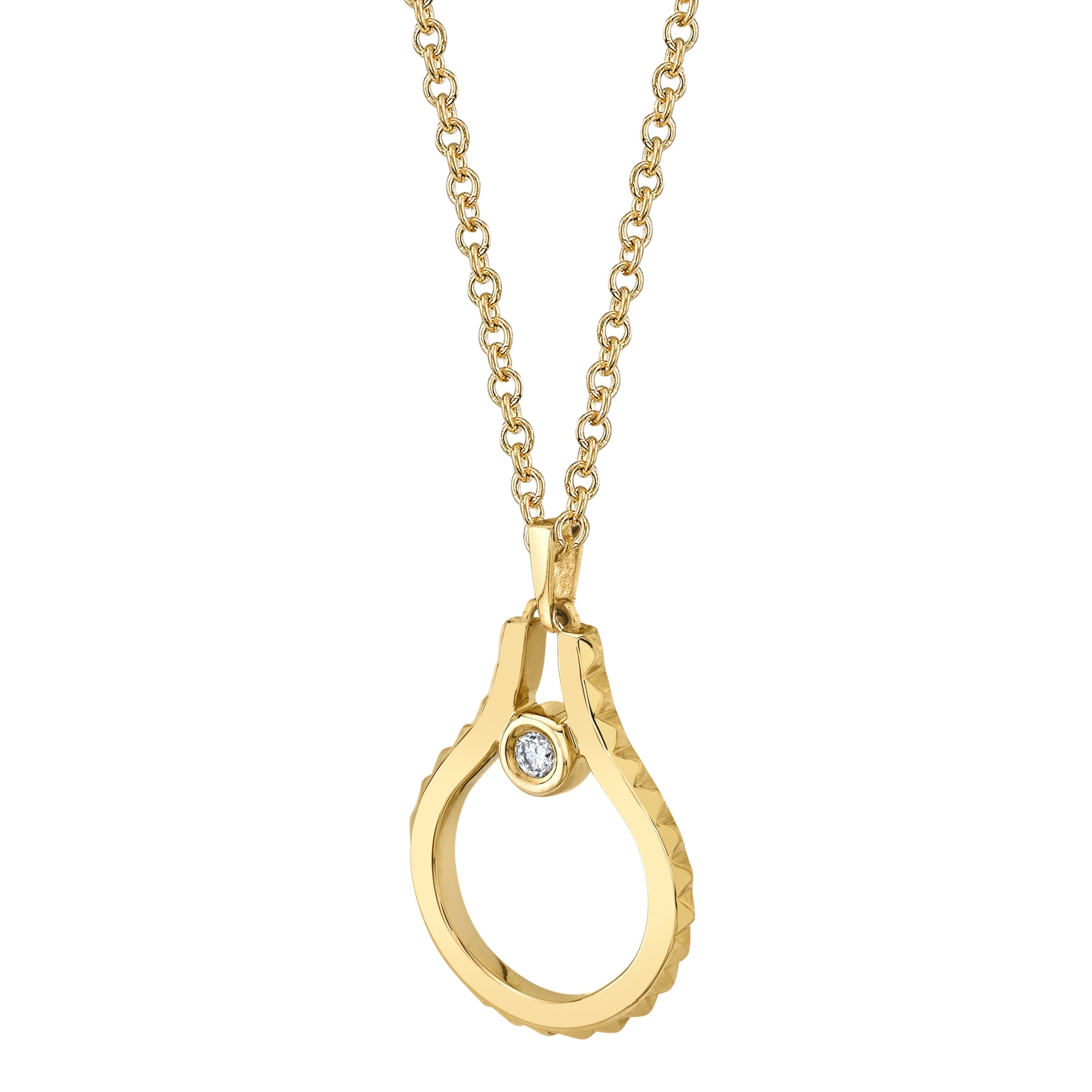 MICHAEL M Necklaces Mini Signature MM Tetra Pendant