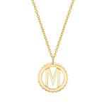 MICHAEL M Necklaces Mini Tetra Initial Medallion