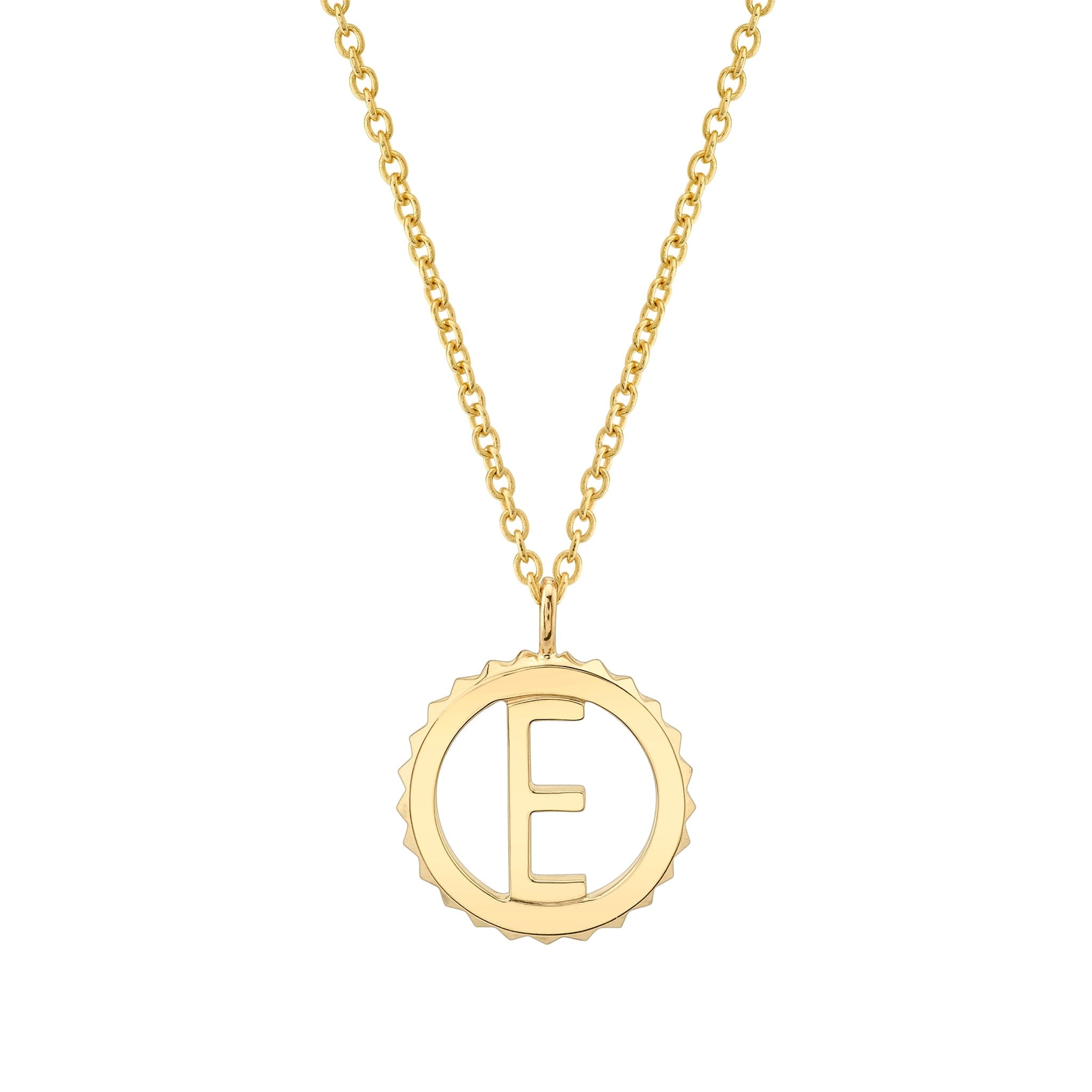 MICHAEL M Necklaces Mini Tetra Initial Medallion